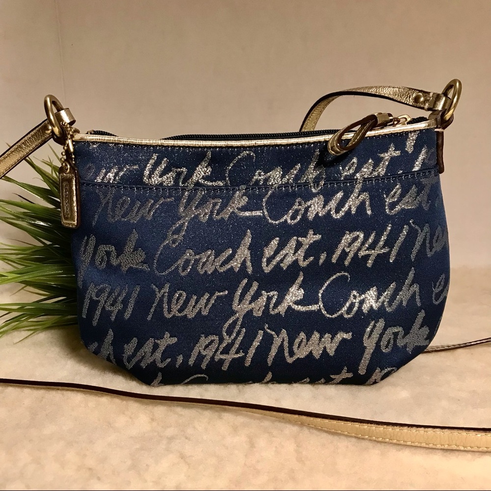 In Like-New Coach Poppy Signature Script Lurex Bl… - image 7